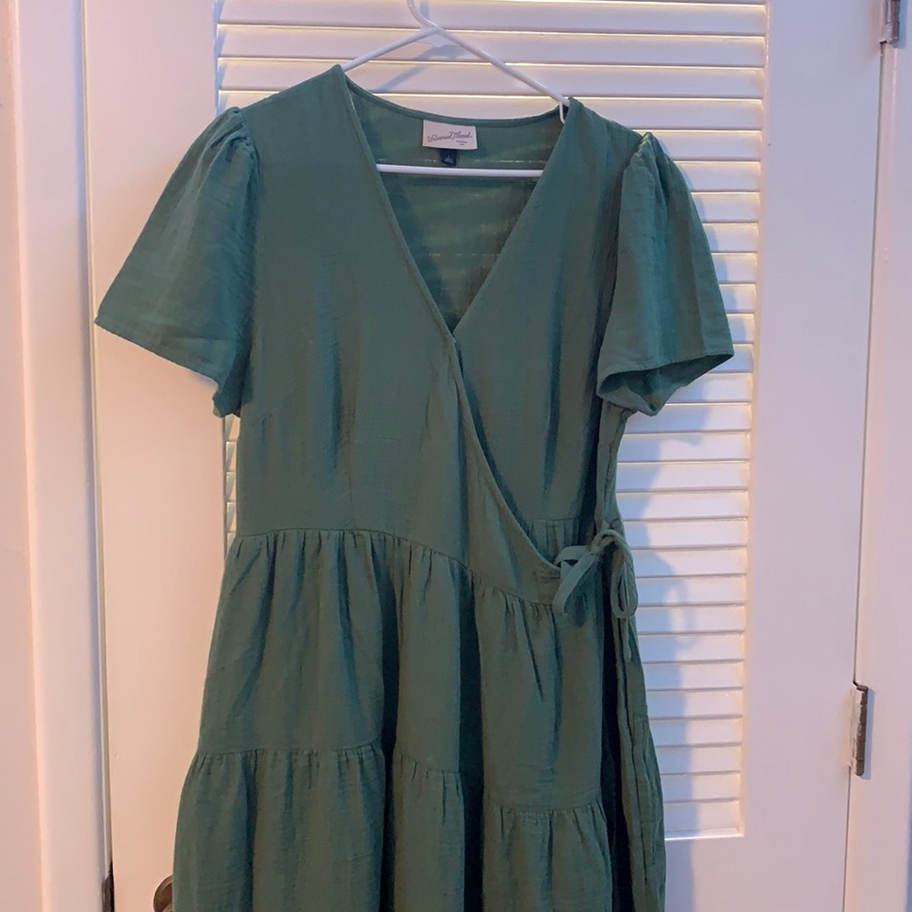 Sage Green Boho Wrap dress from Target